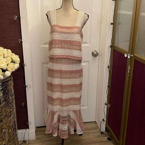 Shoshanna crochet dress, size 8 - Picture 5 of 14